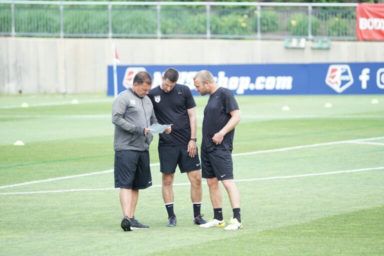 Coach leading warm