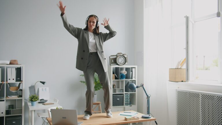 Office worker standing