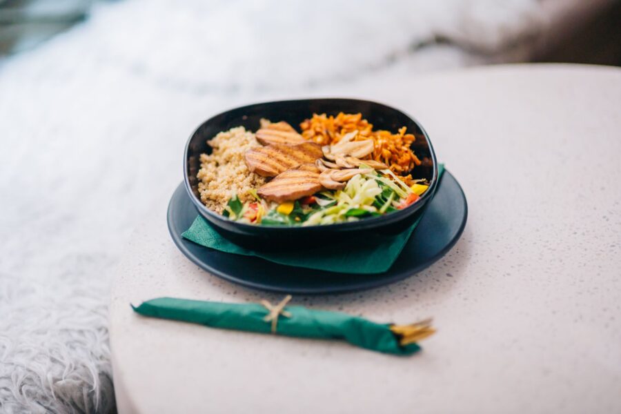 Healthy meal bowl