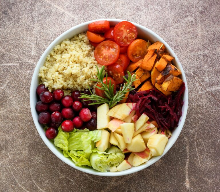 Healthy meal bowl