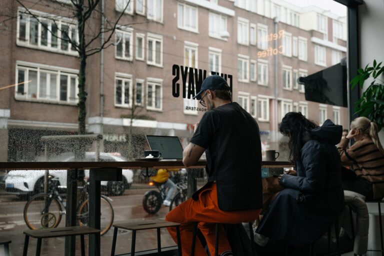 Cozy cafe window