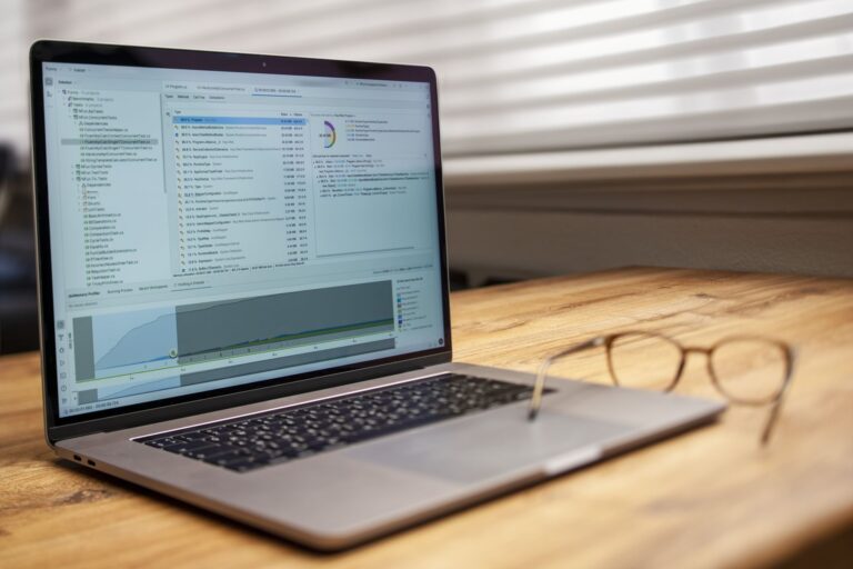 Person laptop screen