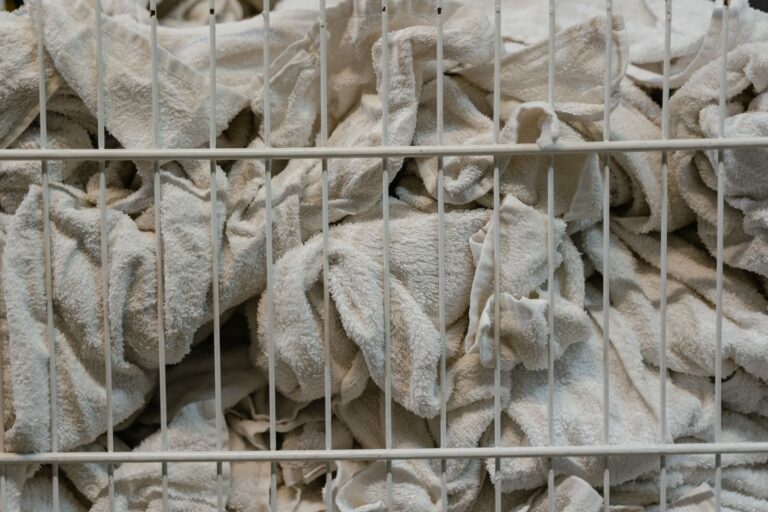 Folded laundry towels