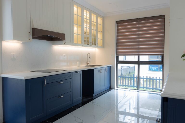 Bright kitchen cabinet