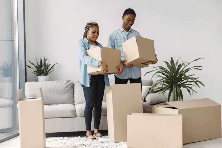 Moving boxes living
