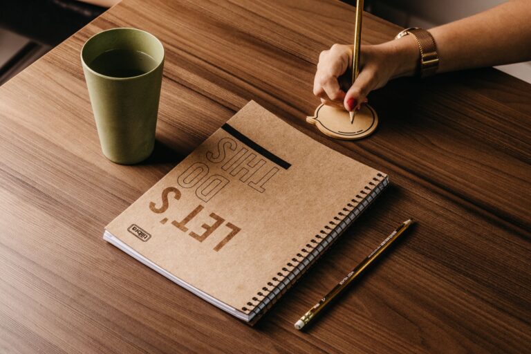 Person writing simple
