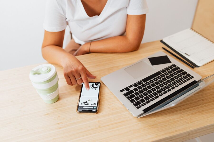 Person working desk