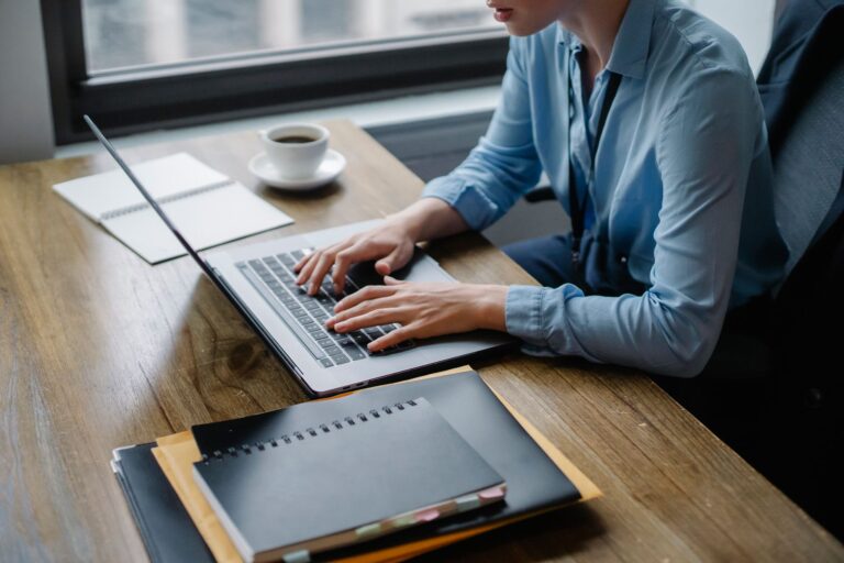 Person working desk