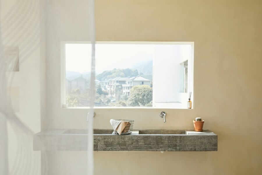 Minimalist bathroom sink