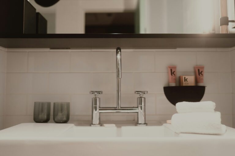 Minimalist bathroom sink