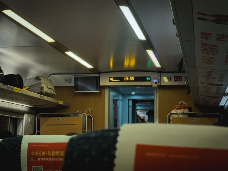 Regional train interior