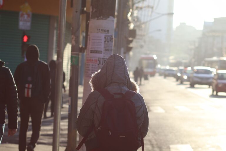 People walking city