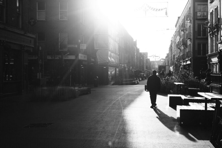 People walking city