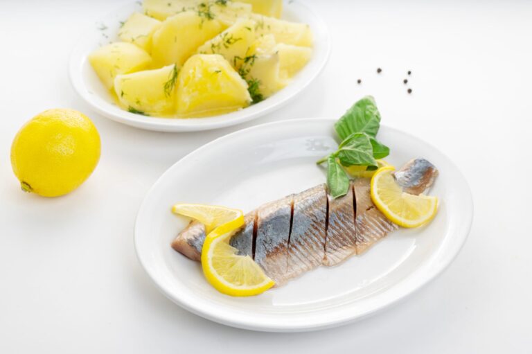 Baked white fish