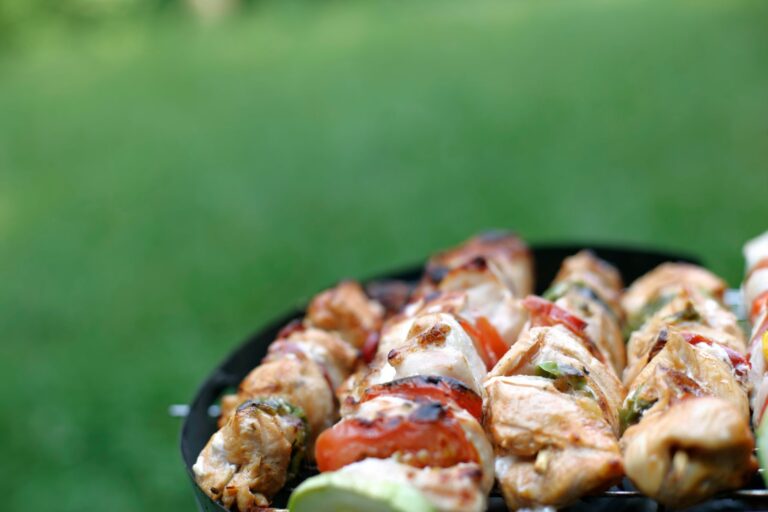 Grilled vegetables skewers