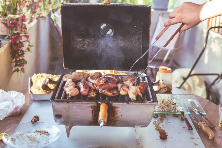 Summer backyard barbecue