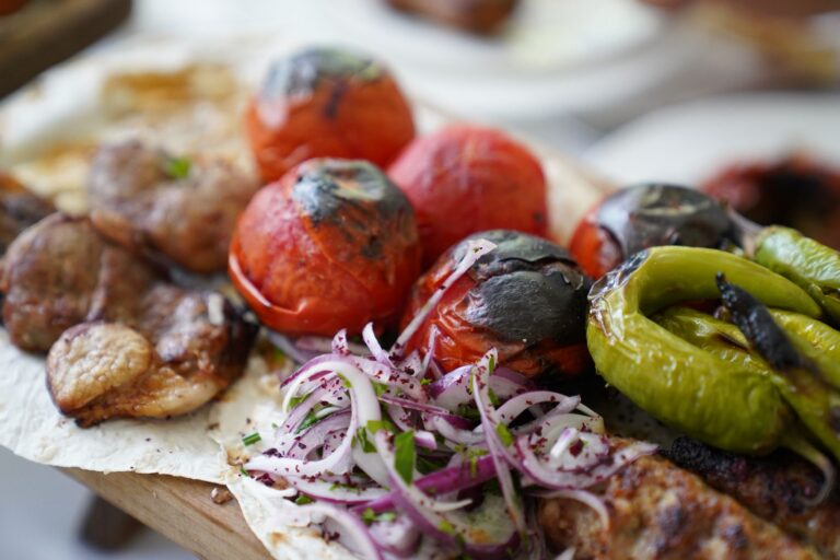 Grilled vegetables platter