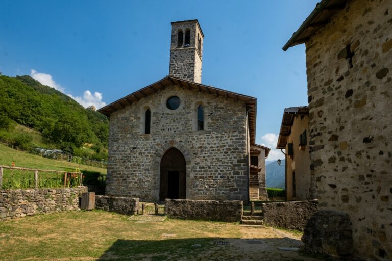 Pilgrims walking rural