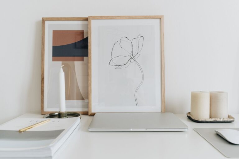Laptop candle framed