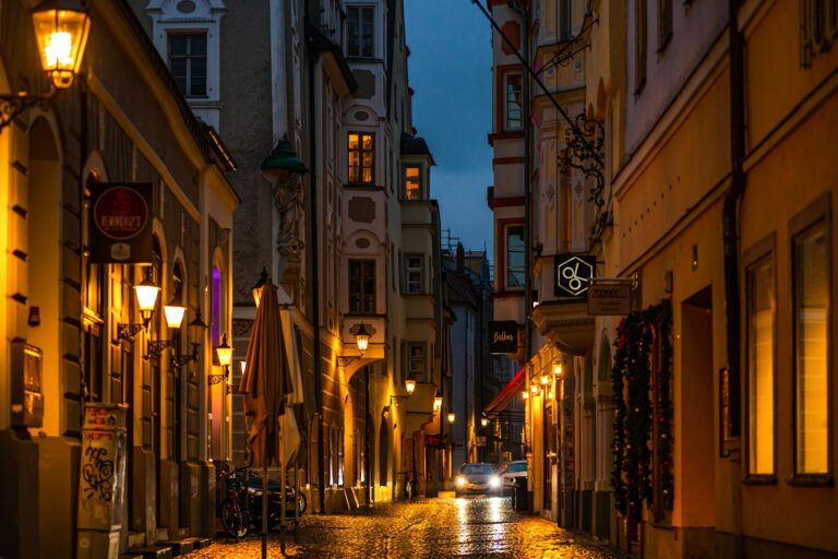 Night city street