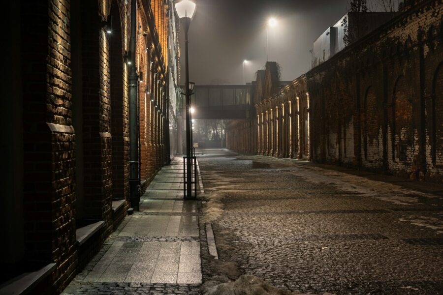 Night city street