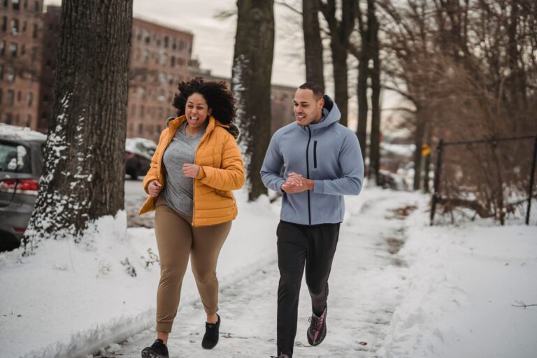 Winter running clothes